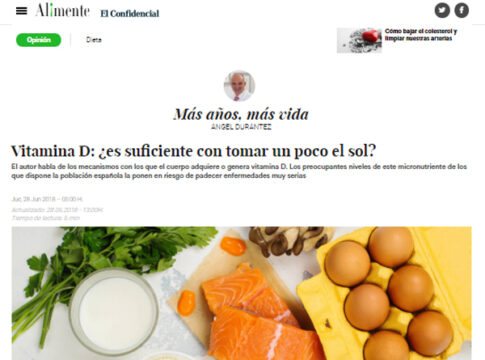 La vitamina D está presente en pescados grasos, huevos y alimentos funcionales enriquecidos con ella, sobre todo lácteos y cereales