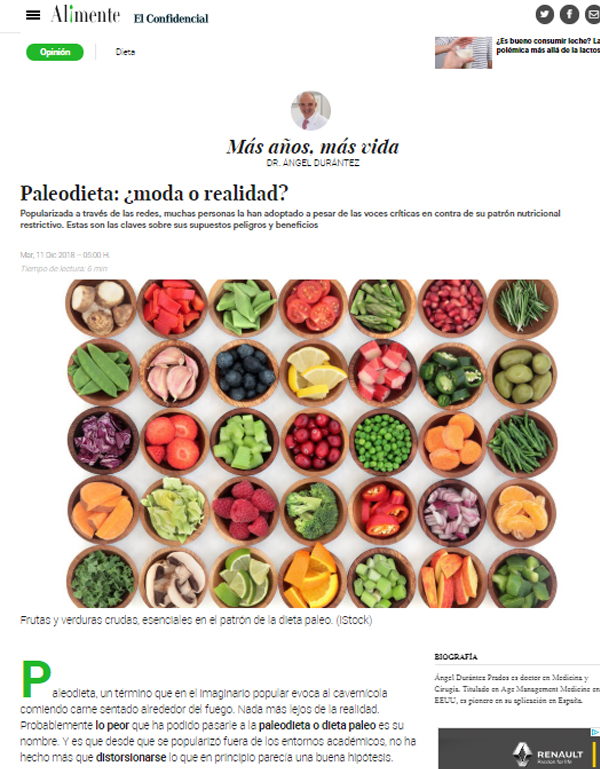 Probablemente lo peor que ha podido pasarle a la paleodieta o dieta paleo es su nombre. Y es que desde que se popularizó fuera de los entornos académicos, no ha hecho más que distorsionarse lo que en principio parecía una buena hipótesis.
