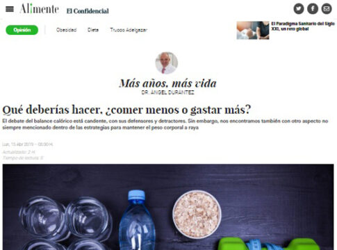 Dieta para un envejecimiento saludable