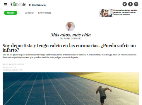 Soy deportista y tengo calcio en las coronarias