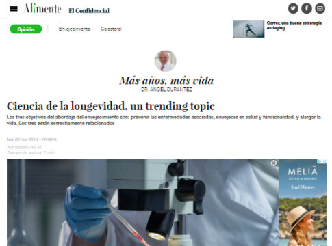 Ciencia de la longevidad, un trending topic
