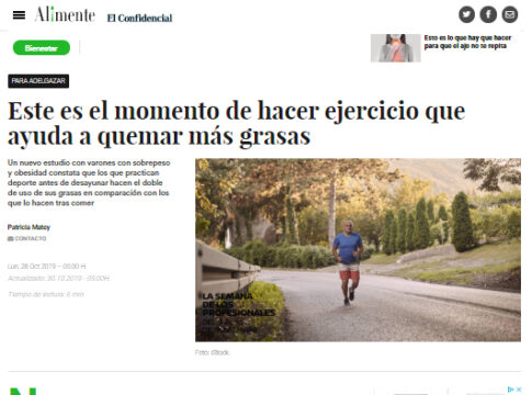 Este es el momento de hacer ejercicio que ayuda a quemar más grasas