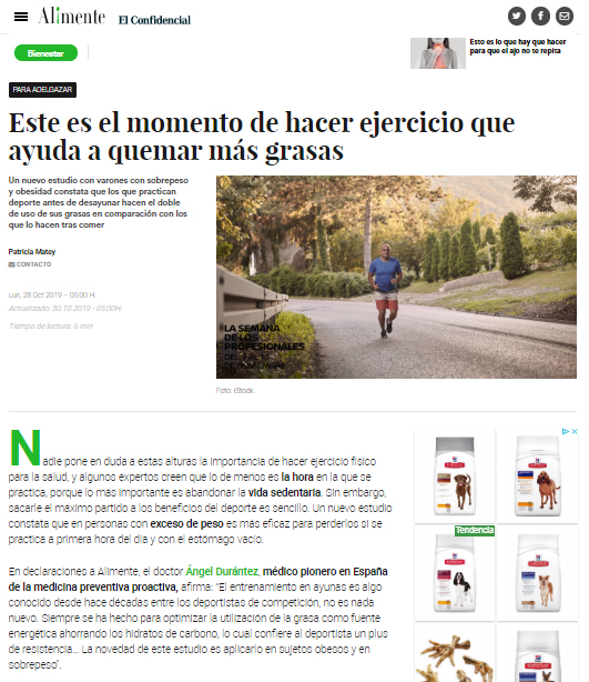Este es el momento de hacer ejercicio que ayuda a quemar más grasas