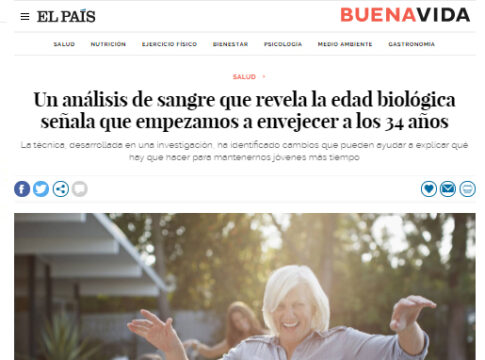 Un análisis de sangre que revela la edad biológica señala que empezamos a envejecer a los 34 años