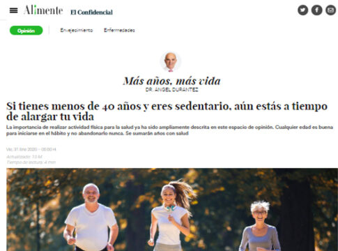 Si tienes menos de 40 años y eres sedentario, aún estás a tiempo de alargar tu vida
