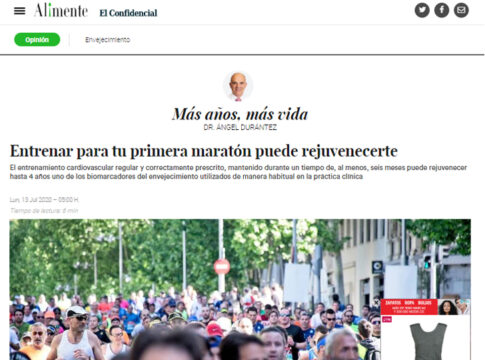 Entrenar para tu primera maratón puede rejuvenecerte