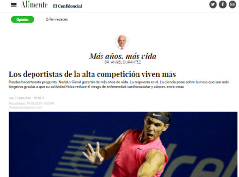 Los deportistas de alta competición viven más