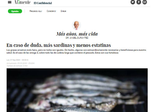 En caso de duda, más sardinas y menos estatinas