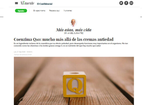 Coenzima Q10: mucho más allá de las cremas antiedad