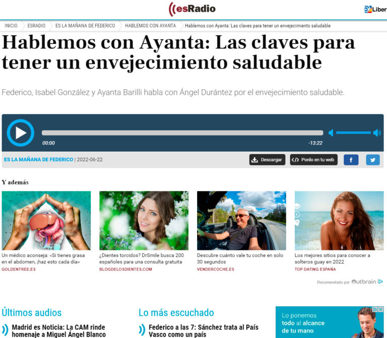 Hablemos con Ayanta: Las claves para tener un envejecimiento saludable