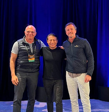 Con Peter Diamandis y Javier Ramírez Sabau.