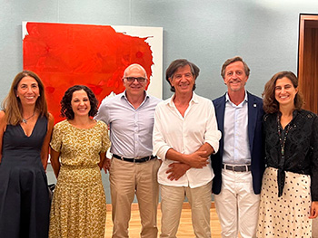 Visita de Carlos Lopez Otín a la Clínica Neleva septiembre 19