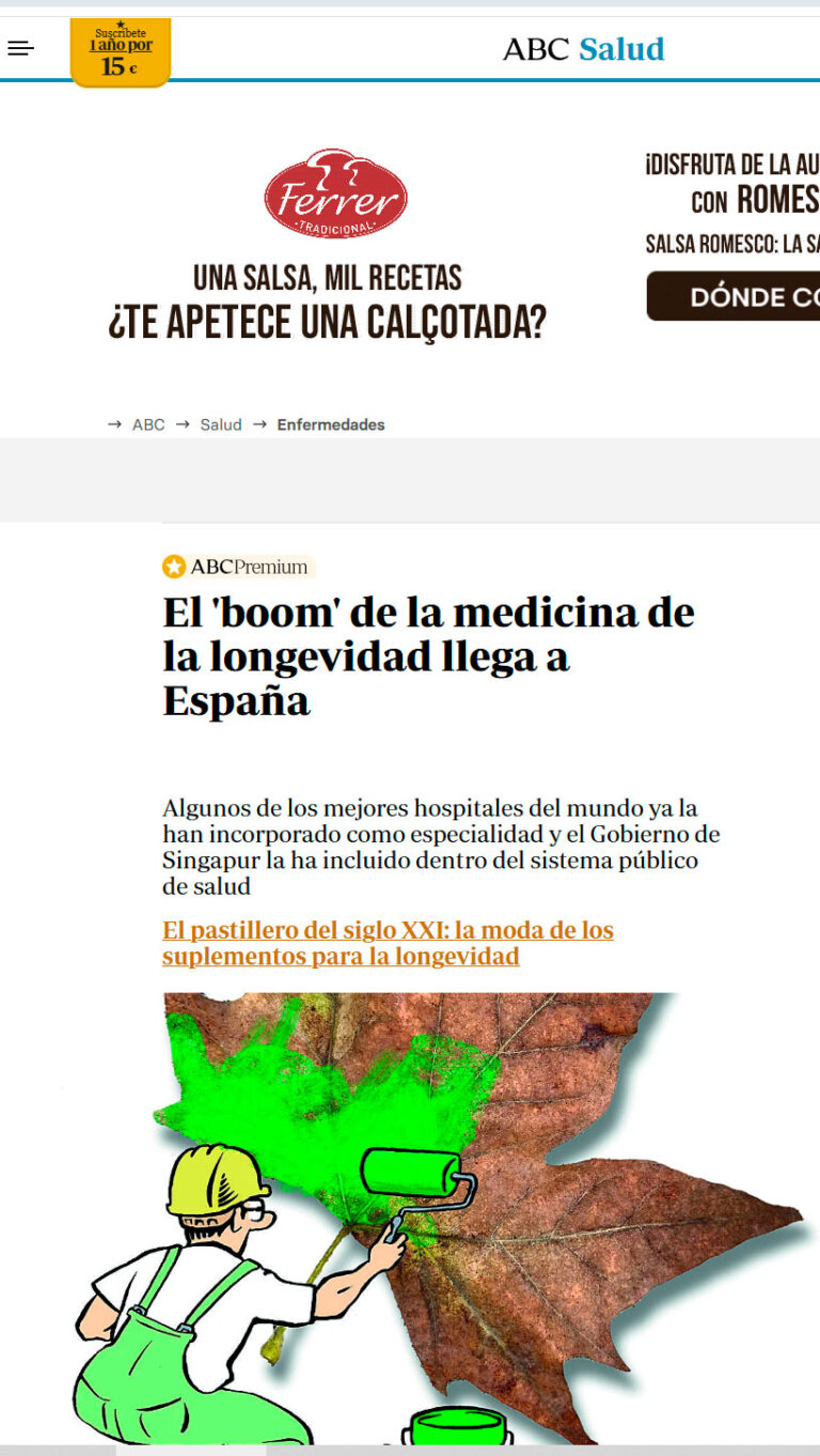 El 'boom' de la medicina de la longevidad llega a España