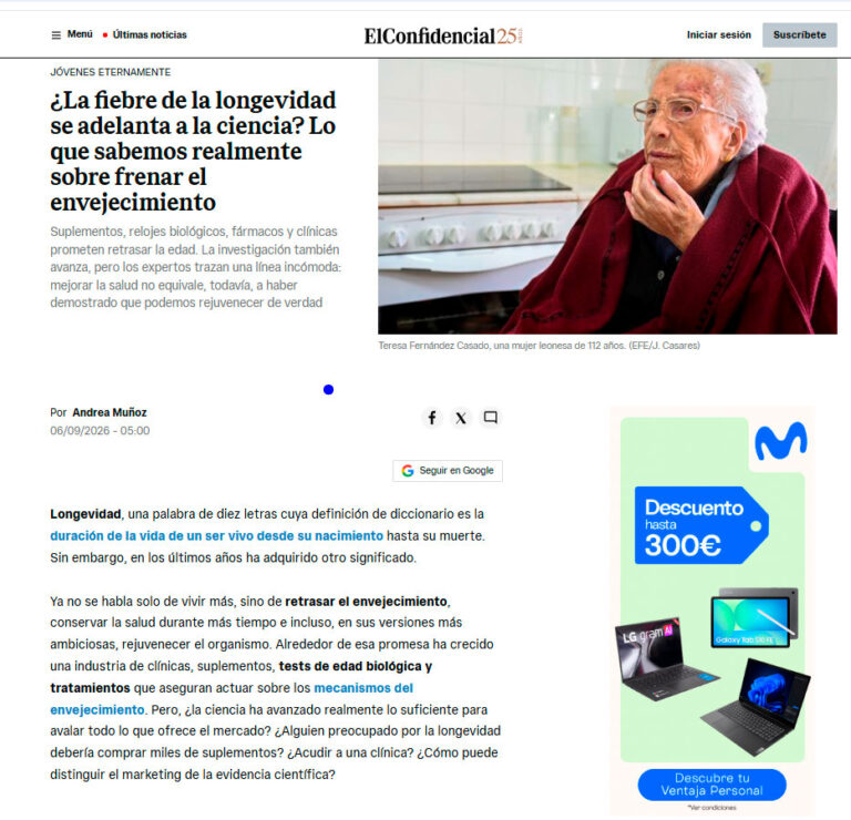 La fiebre de la longevidad: ¿hasta dónde puede llegar la ciencia?